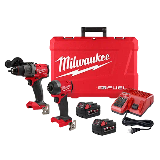 Milwaukee 3697-22 M18 FUEL 1/2-in. Hammer Drill and 1/4-in. Hex Impact Driver Combo Kit