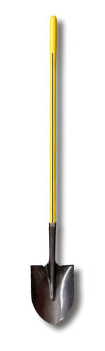 Nupla® Ergo-Power® 72061 Round Point Shovel, 48 in L Handle, 11-1/2 in L x 9 in W Blade, Steel Blade
