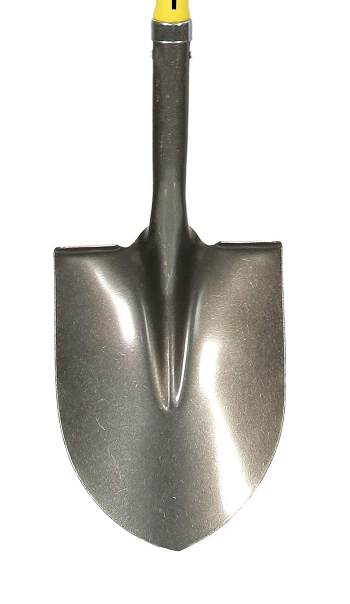 Nupla® Ergo-Power® 72061 Round Point Shovel, 48 in L Handle, 11-1/2 in L x 9 in W Blade, Steel Blade