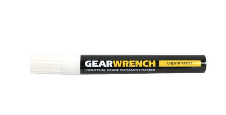 GEARWRENCH 86983 12 Piece White Chisel Point Industrial-Grade Paint Markers