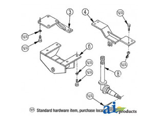 Schwartz 21023 Axle Complete (No Hubs) - Tractor Parts & Accessories