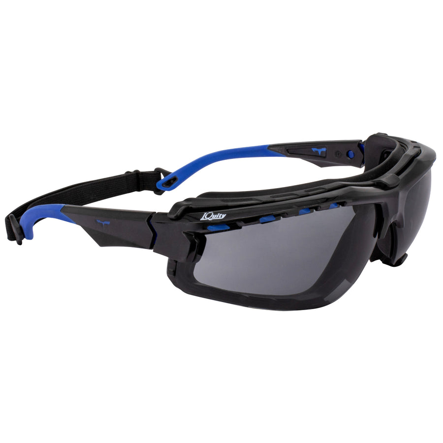 918651-8 Radians Polarized Safety Glasses: Polarized, No Foam Lining,  Half-Frame, Gray, Black, Black, Unisex